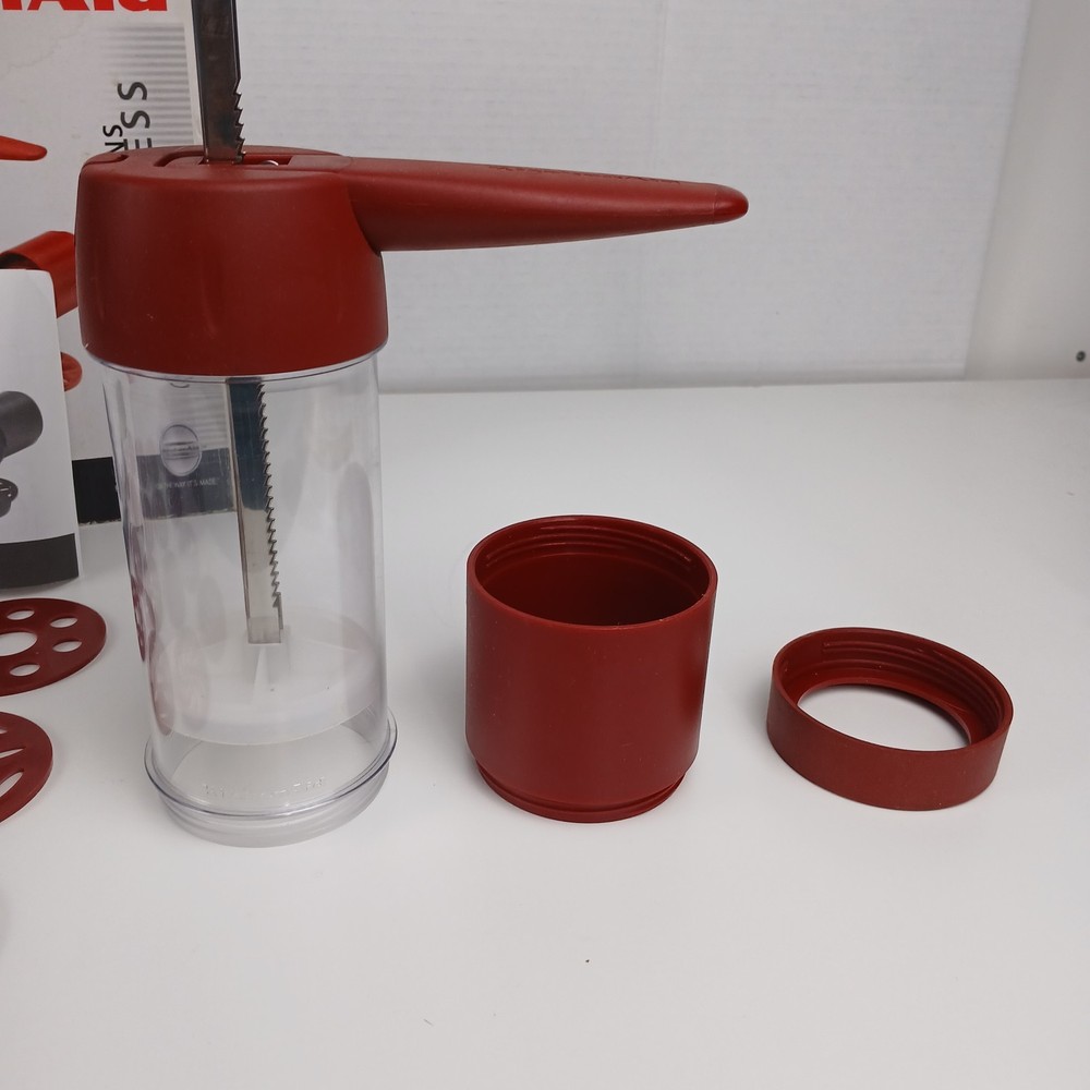KitchenAid Cookie Press Professional Series 16 Designs Red Instructions