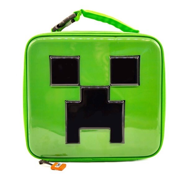 ~ Minecraft Lunch Box ~ 3D Creeper Lunch Bag ~