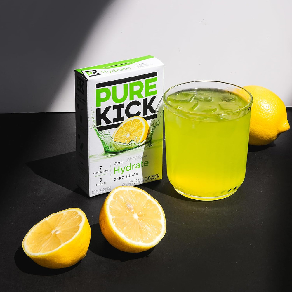 Hydration Singles to Go Drink Mix, Citrus, Includes 12 Boxes with 6 Packets in E
