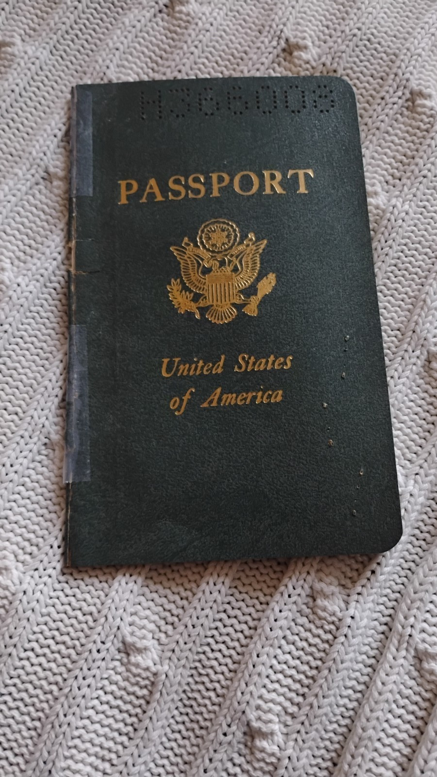 VINTAGE PASSPORT USA 1967 TRAVEL UK and The Netherlands