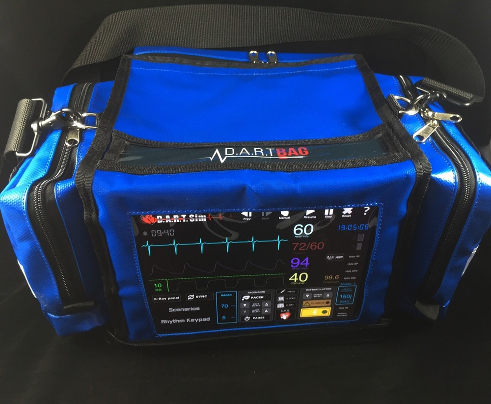 DART Sim Bag Complete ACLS & PALS ECG Simulator/ Defib Simulator Kit