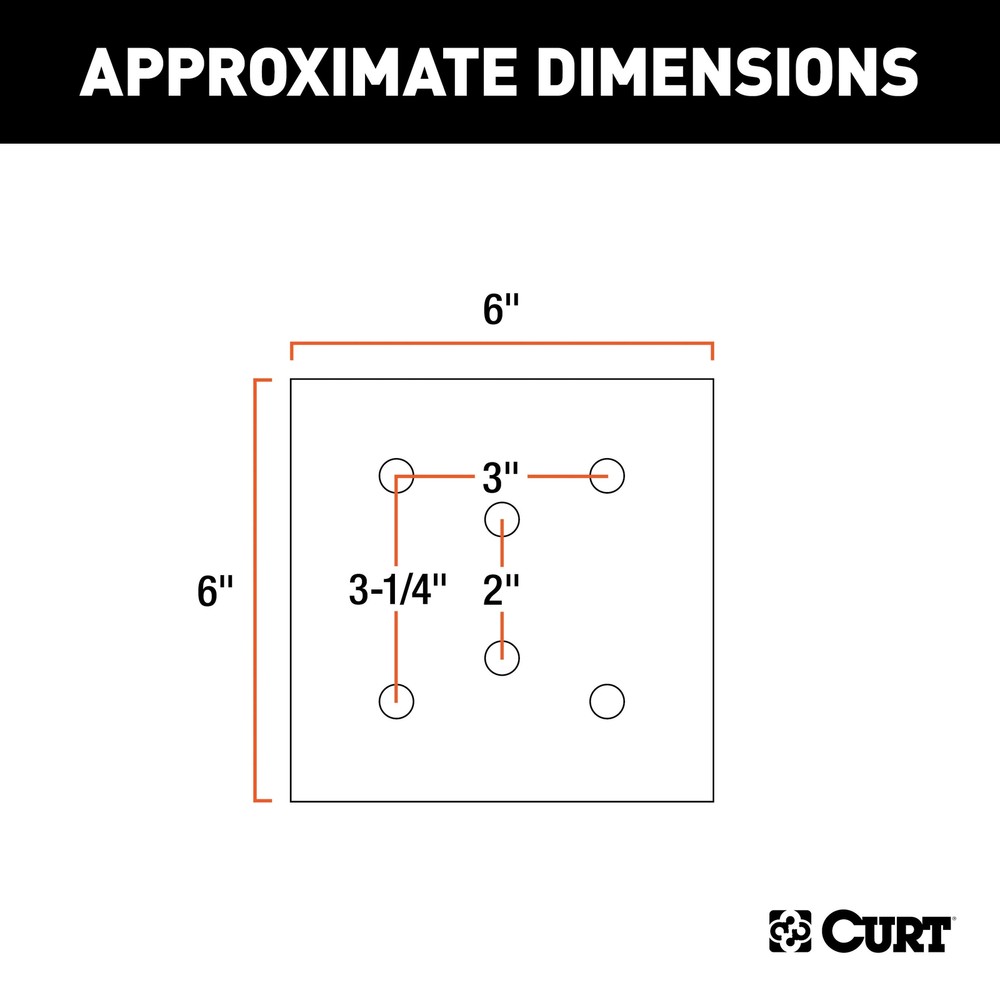 6" Tie-Down Anchor Backing Plate