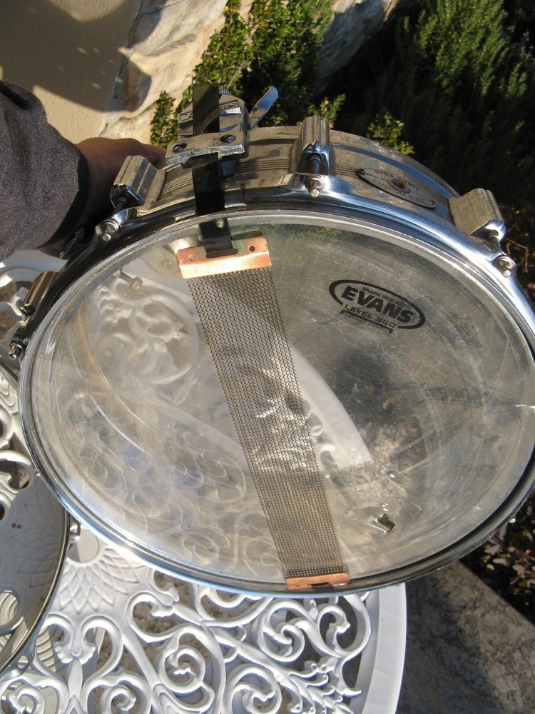 Vintage Rogers Dyna-Sonic Custom Built Snare Drum Needs Work