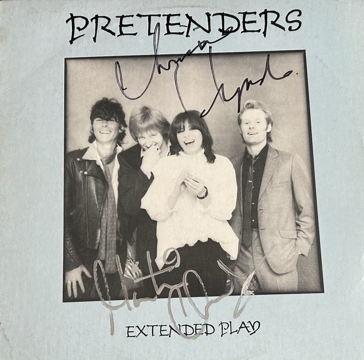 Pretenders "Extended Play" Vinyl EP - Autographed/Signed - Chrissie Hynde + 1