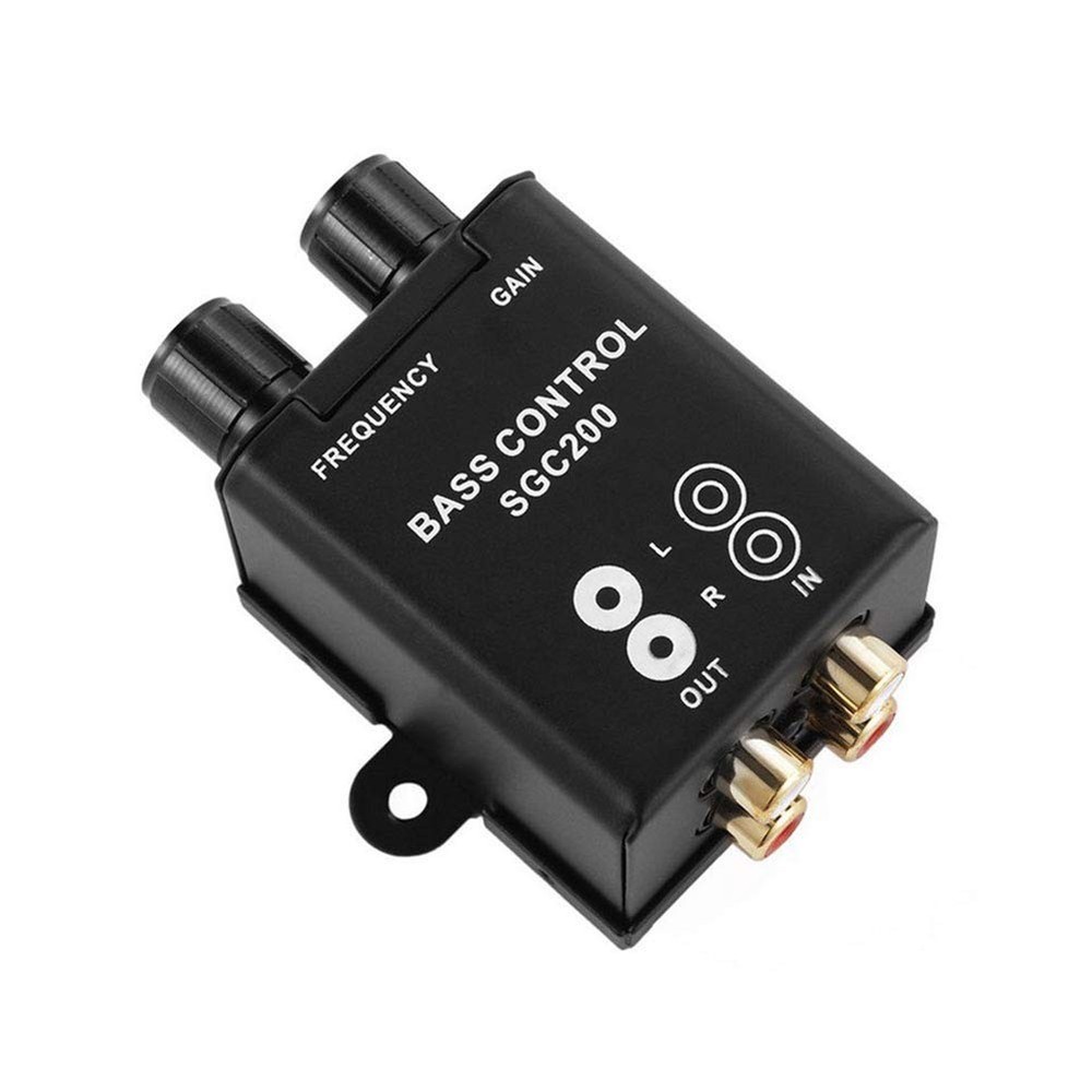 Universal Car Bass Controller with Adjustable Gain for Enhanced Audio Experience