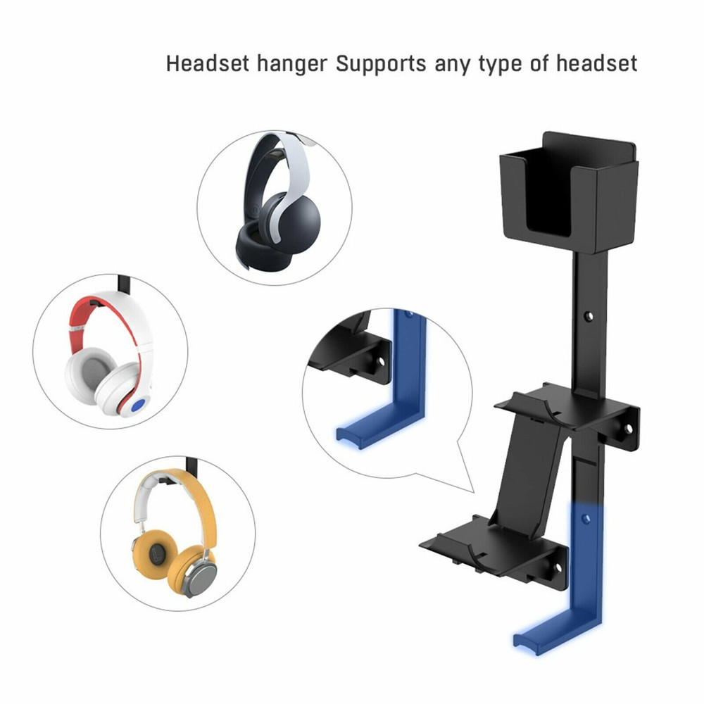 For PS5/PS4/XBox/Nintendo Switch Controller&Headphone Wall Mount Holder CBY