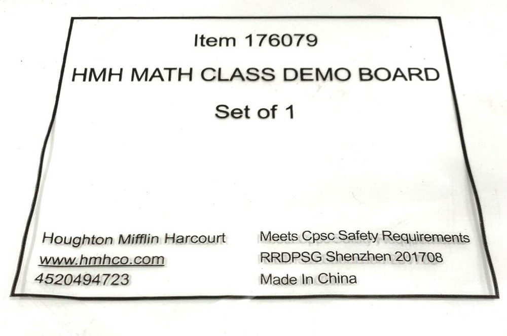 HMH Math Class Demo Board 176079