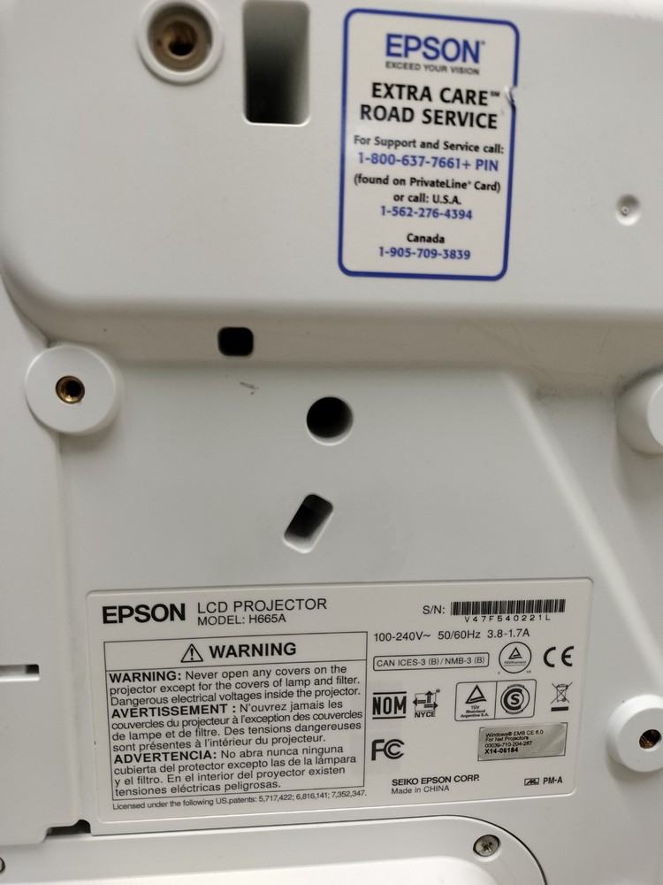 Epson BrightLink Pro 1430Wi Projector 3LCD Model : H665A