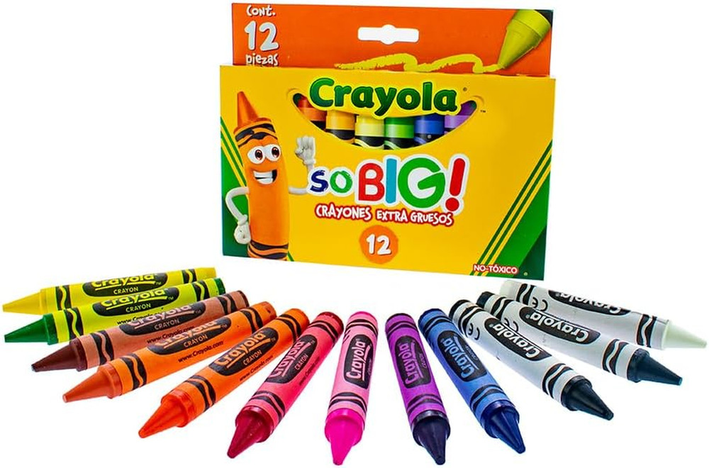 Crayola Extra Jumbo Crayons, 12-Pack - Oversized Coloring Fun