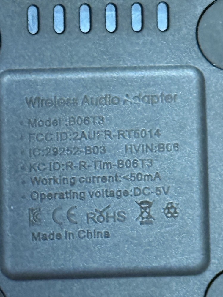 YMOO B06T3 Bluetooth Wireless Audio Adapter for Home Stereo