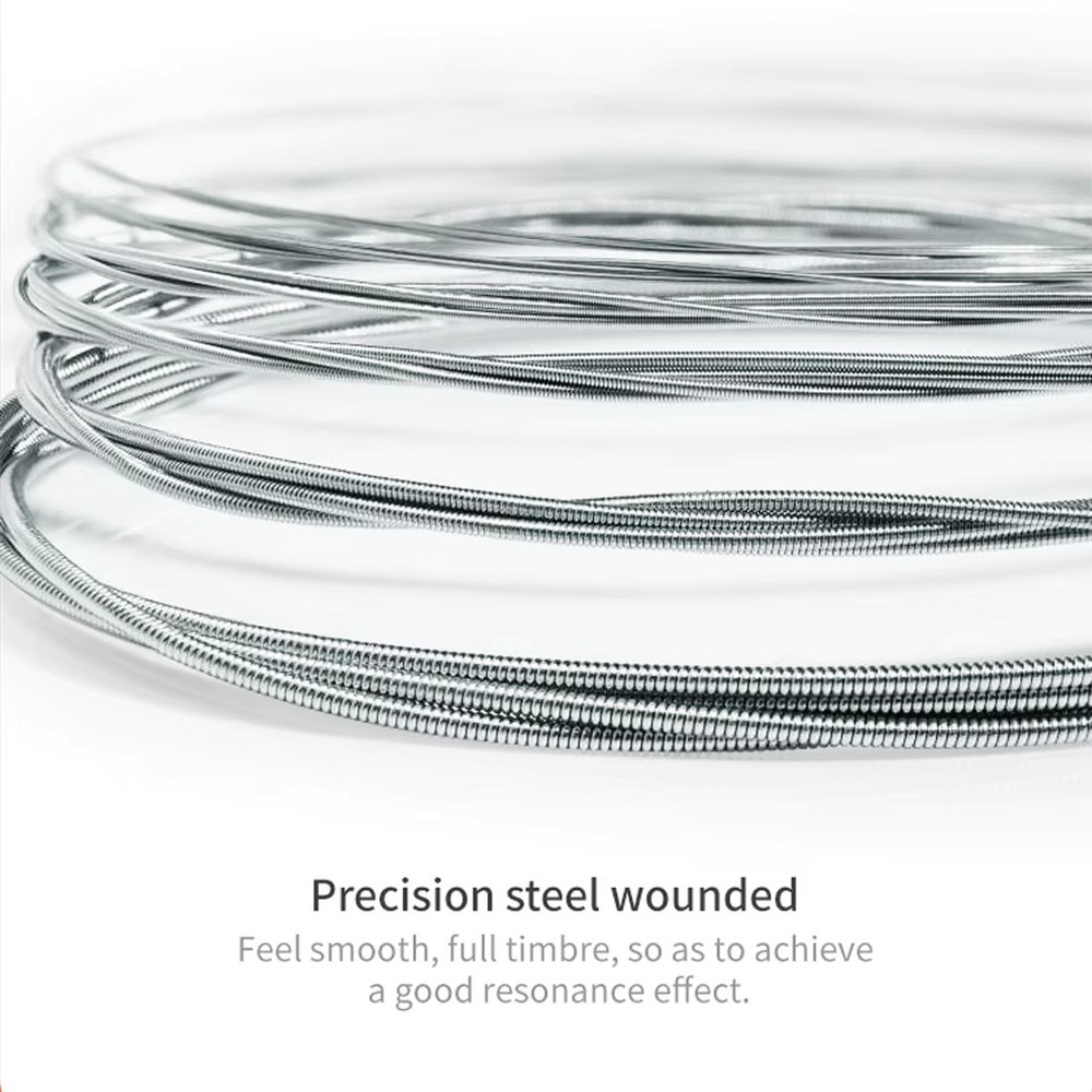 6 Strings Banjo Strings Nickel Alloy Wound Hexagonal Steel Core Rust Resistant S