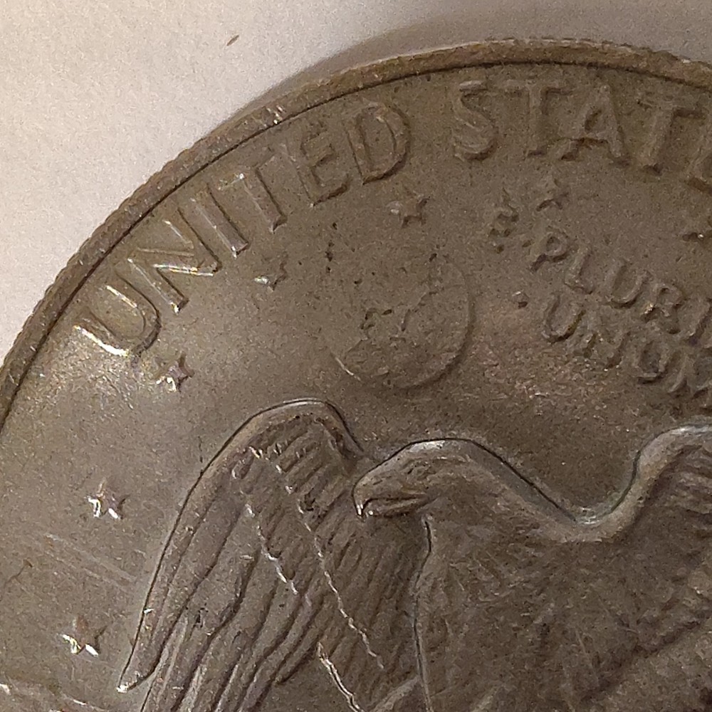 1972 Eisenhower No Mint Mark Silver Dollar, Type 3 Version
