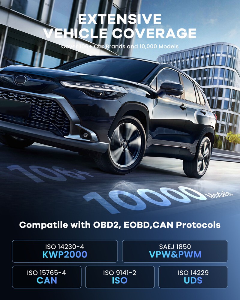 MUCAR VO7 Bidirectional Scanner OBD2 Full System Diagnostic Tool ECU Coding 2024