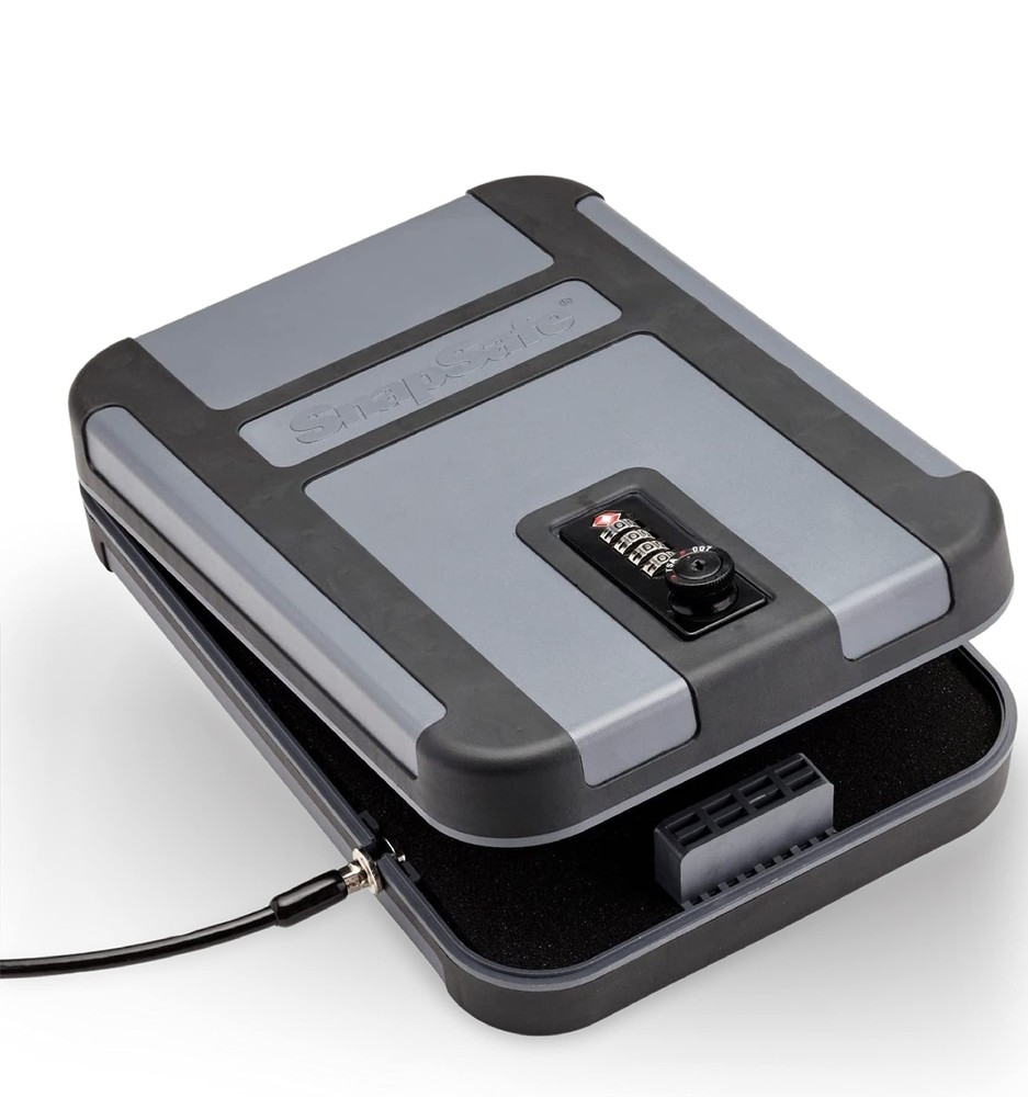 SnapSafe Treklite Gun Safe Lock Box with TSA Combination Lock
