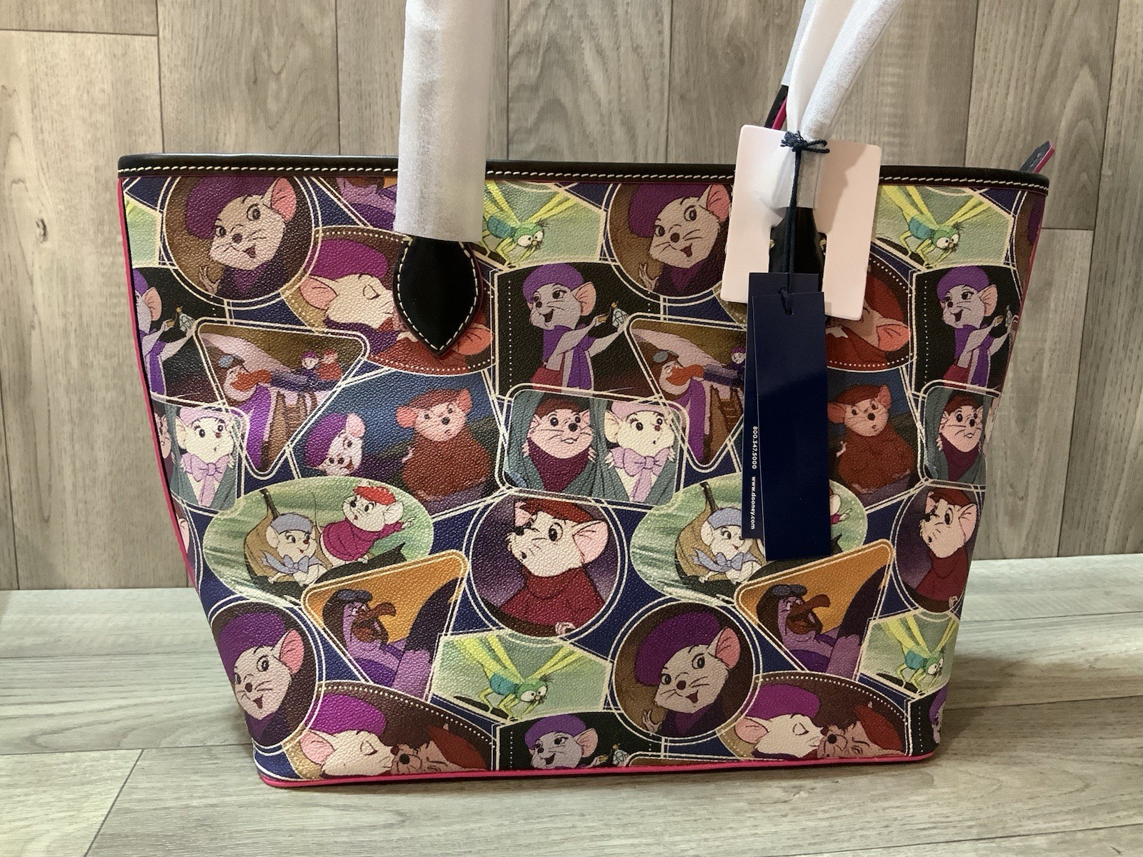 Dooney & Bourke Disney The Rescuers Tote Bag Purse NWT