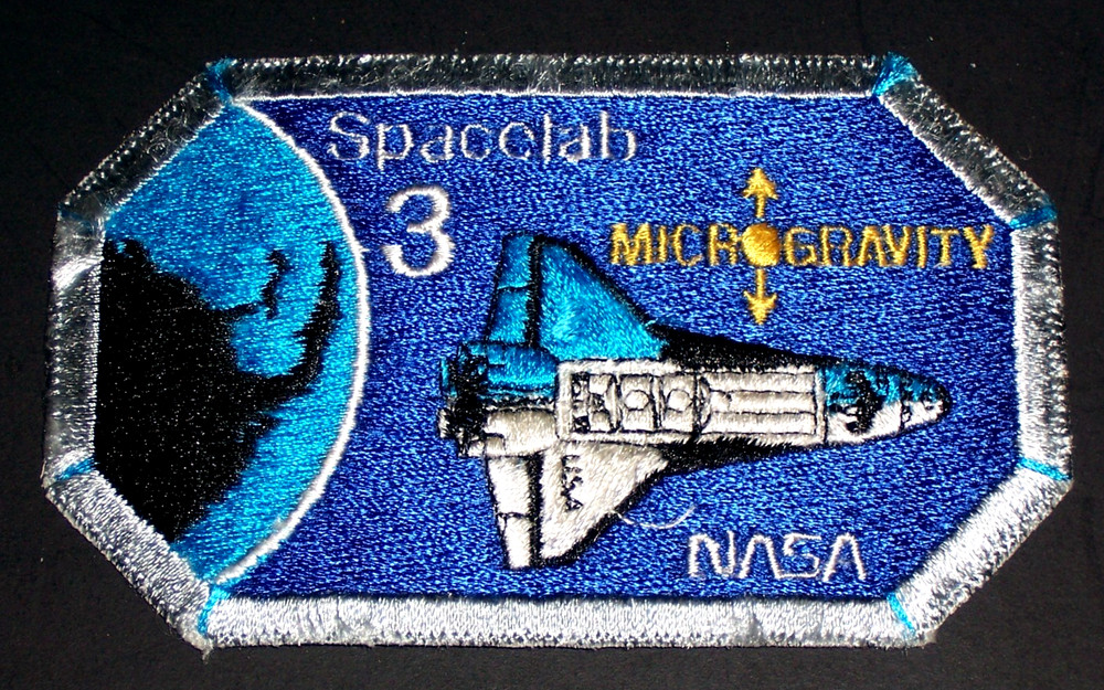 Patch  -  5 " - NASA - - Spacelab 3  Mission  - Iron On