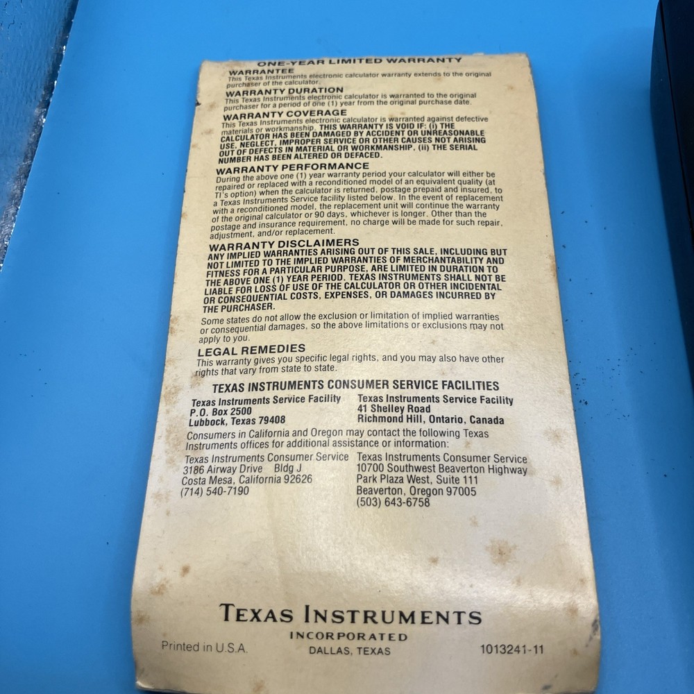 Texas Instruments TI-30 Vintage Electronic Calculator