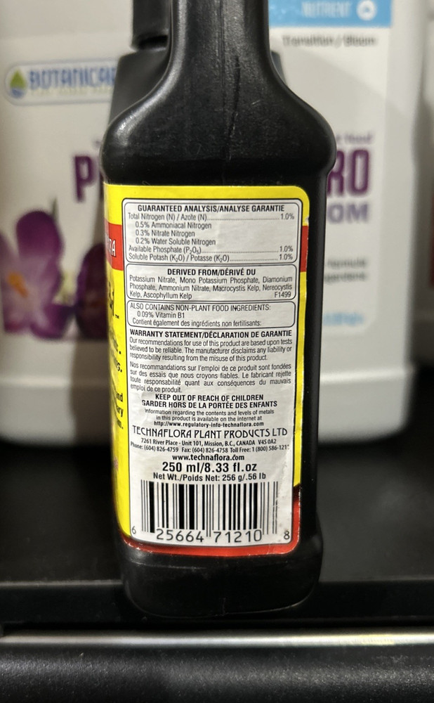 Technaflora Thrive Alive B1 Red - 250 ML - (1-1-1) NEW