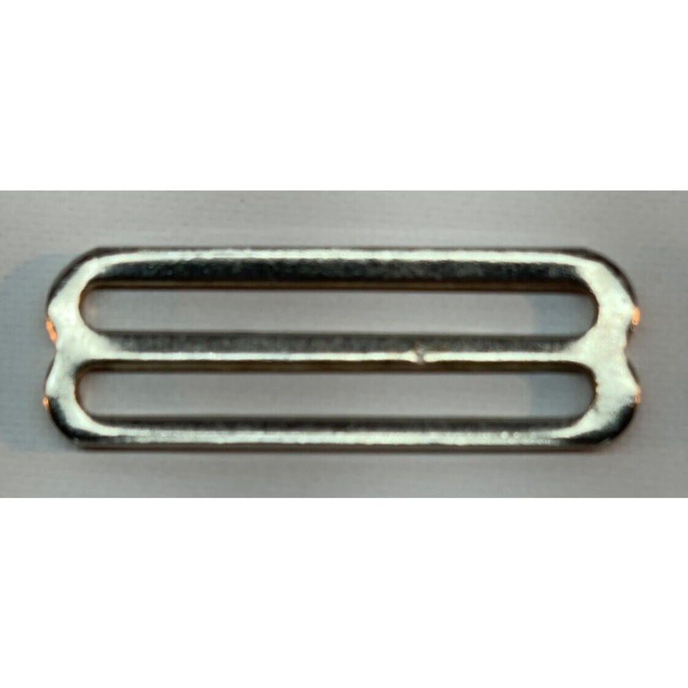 (12) TWO INCH Chrome Slide, 2" Metal adjustable Webbing Backpack Strap Buckles