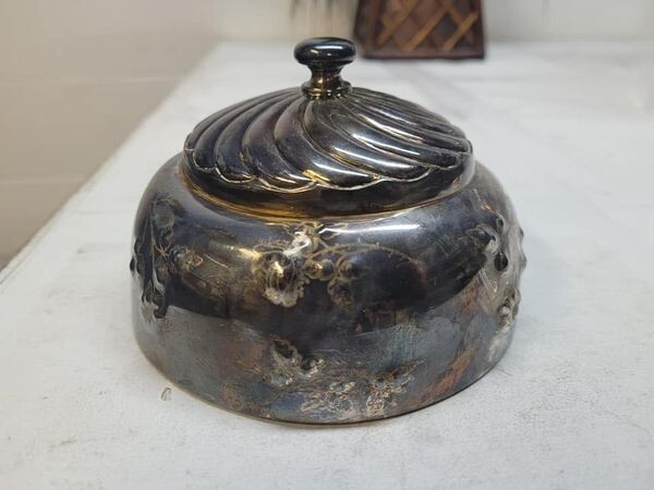 silverplate 5" metal lid / r4 t39