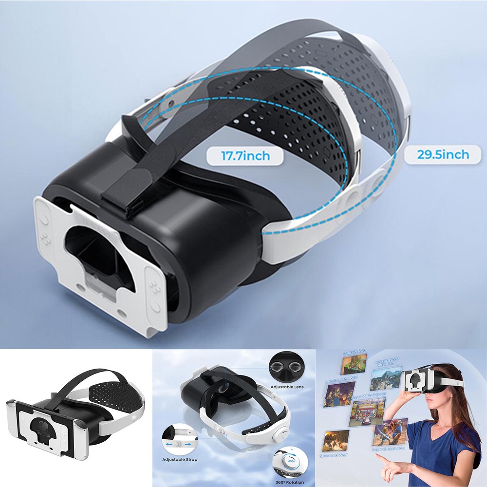 Adjustable Strap Adjustable Lens Gaming Console HD 3D VR Glasses For Switch/OLED