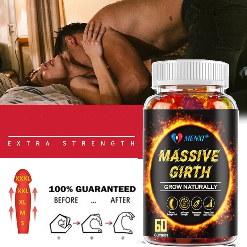 Massive Girth Gummies, Grow Naturally Thicker Bigger Male Enhancing Supplement