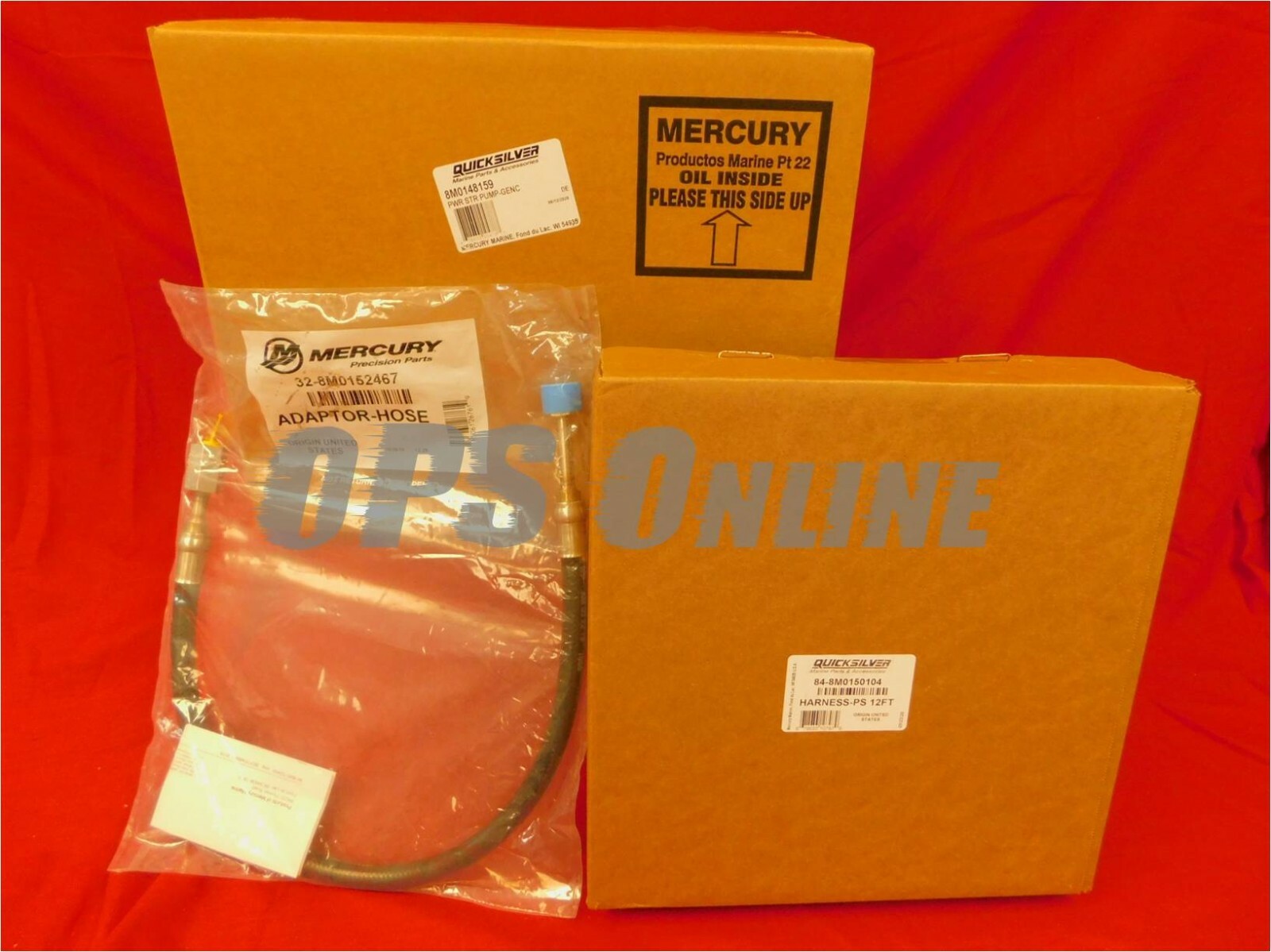 New OEM Mercury Verado Power Steering Pump Kit - 8M0199048/8M0148159 & 8M0150104