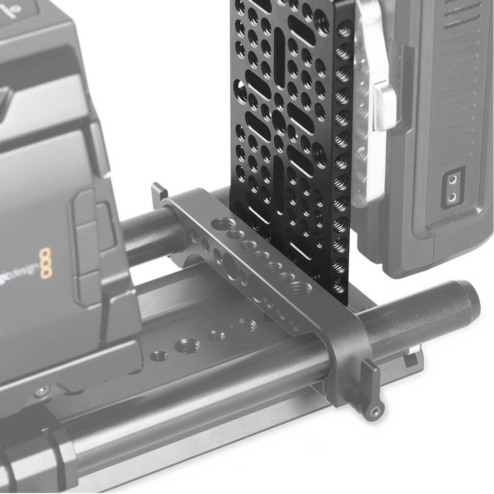 NICEYRIG Camera Cheese Plate Baseplate 1/4" for Blackmagic URSA Mini Railblocks