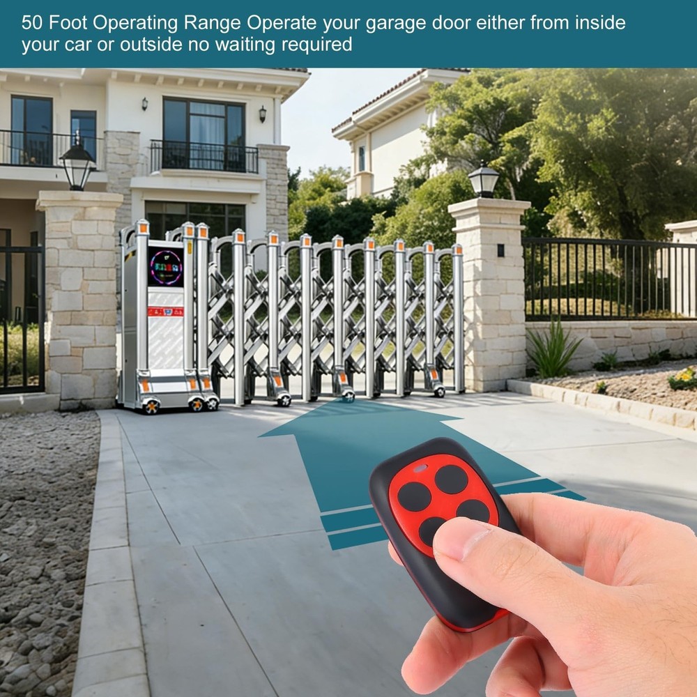 Universal Garage Door Remote Cloning Homelink Programmable Learning Remote, 4...