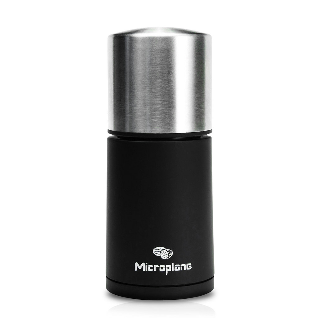 Microplane Spice Mill Black Stainless Steel Accents Grinder