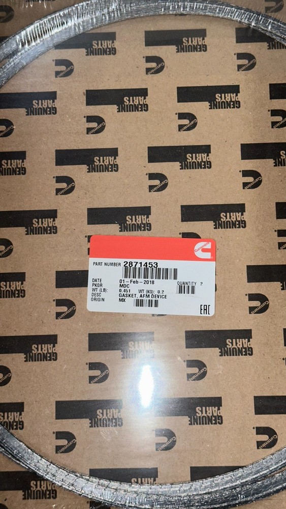 Cummins 2871453 filter gasket