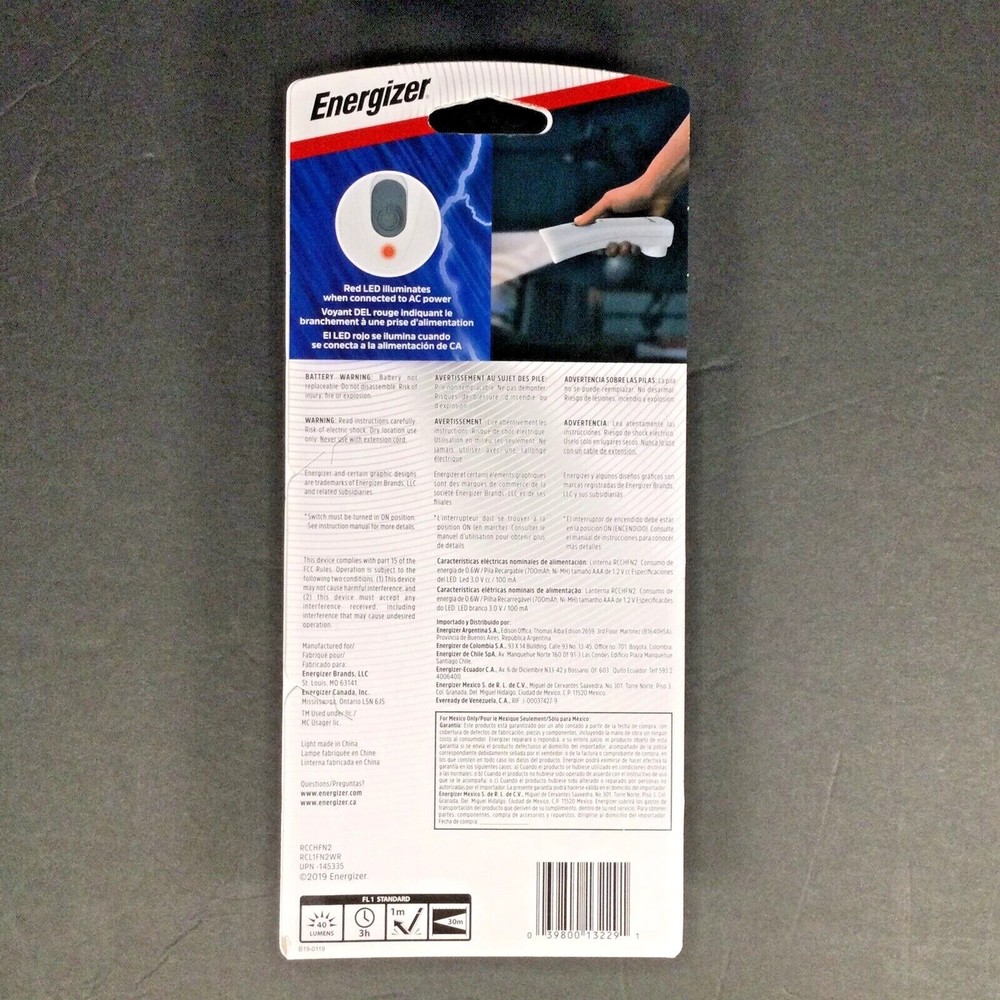 Energizer Weatheready Rechargeable LED Flashlight, Emergency Flashlight for Hurr