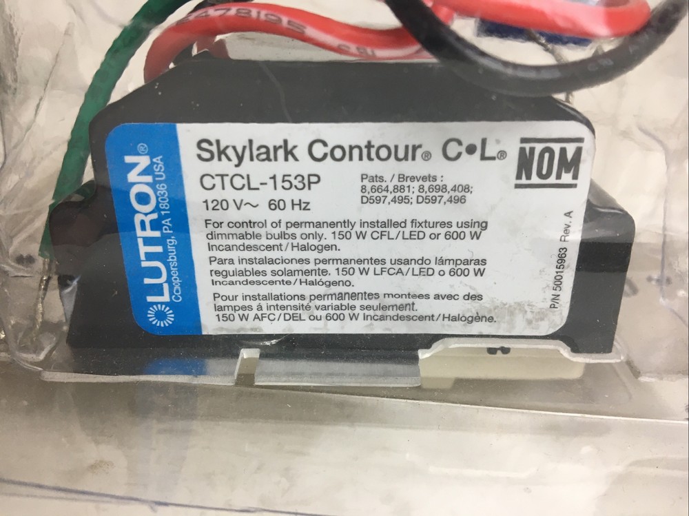 LUTRON CTCL-153P-IV NSNP
