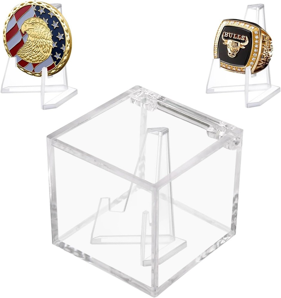 Championship Ring Display Case, Clear Acrylic Holder