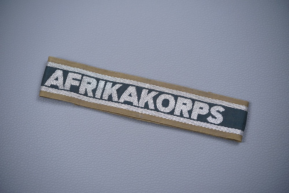 WWII GERMAN 'AFRIKAKORPS' CUFF TITLE