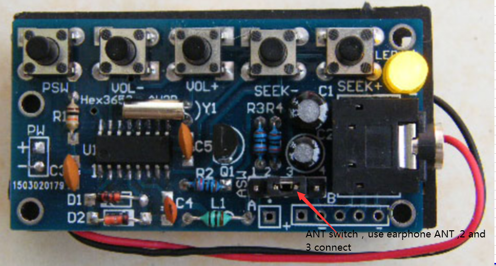 76-108MHz Wireless Stereo FM Radio Receiver Module Electronic Learning Kits