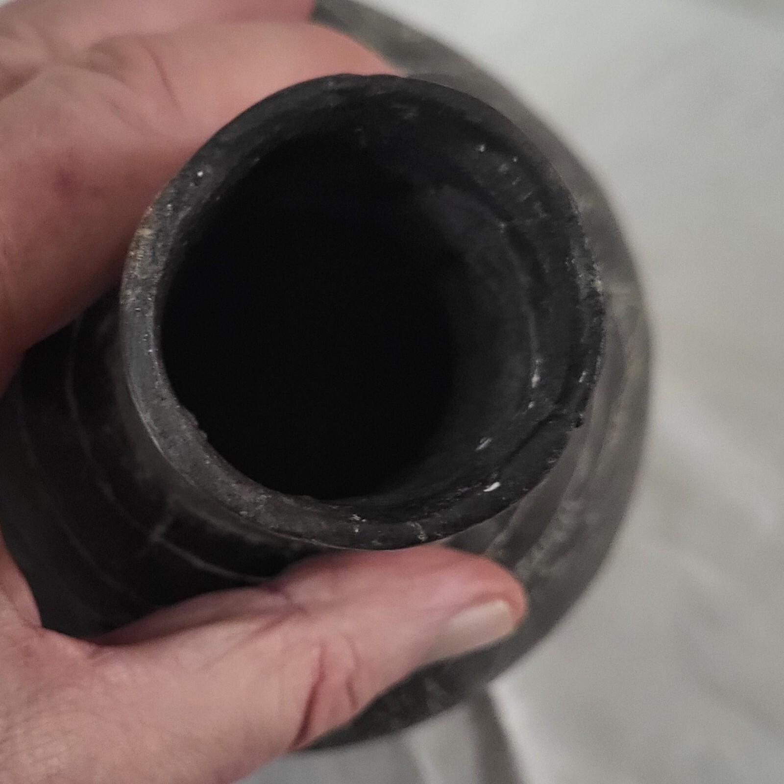 Black Haley Engraved Caddo WaterBottle Ancient Native American Indian Pottery