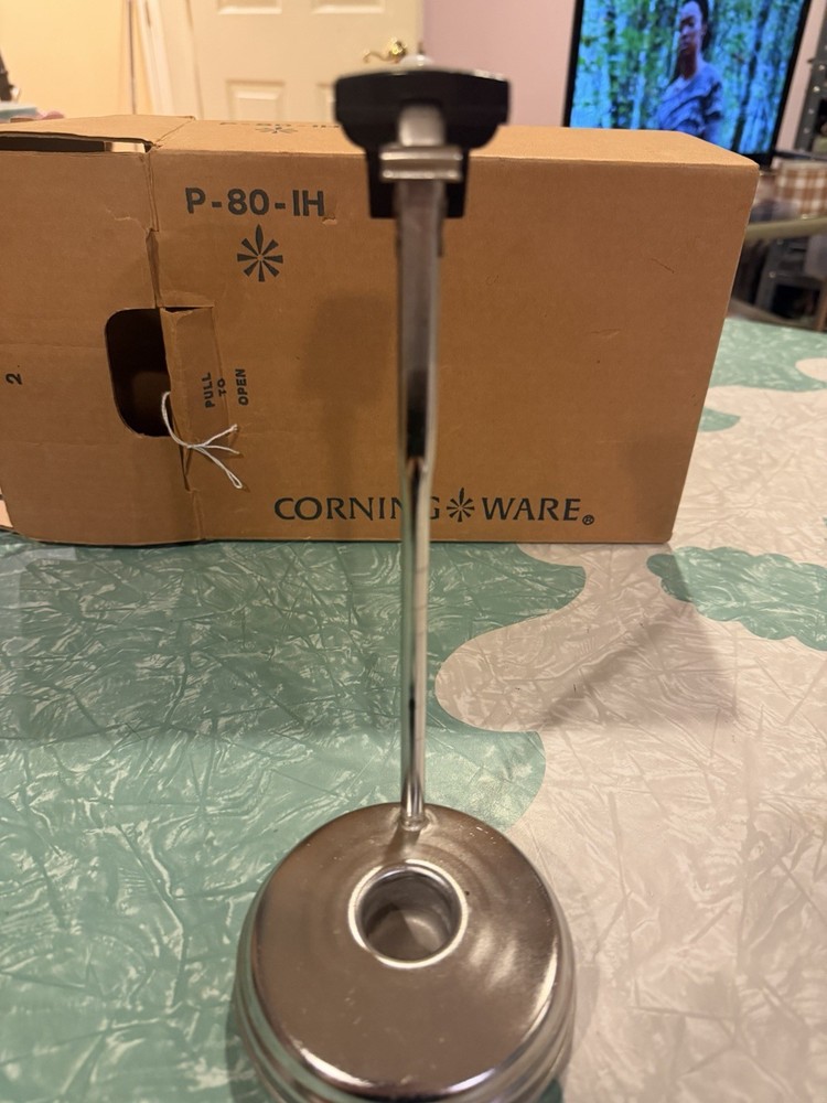 Vintage Corning Ware 10 Cup Coffee Percolator Heating Element Silver P80