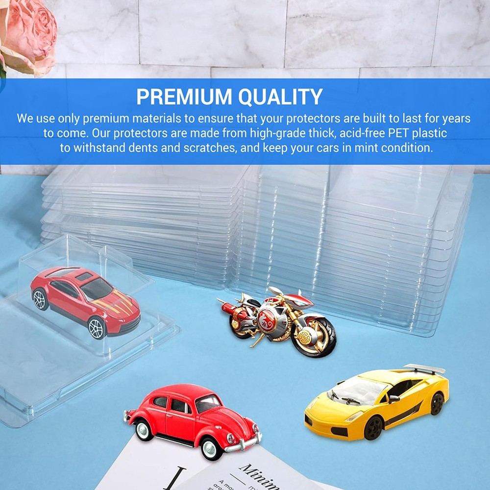 10Pack Protector For Hotwheels Matchbox Protective Case SHORT Card 1:64 Scale