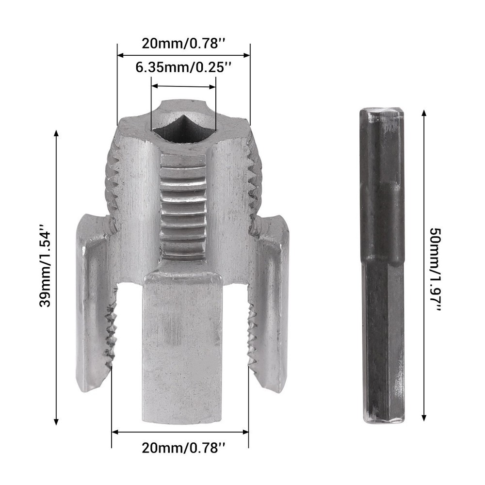 2X Water Pipe Internal & External Integrated Threader Kit Threader Cutting Tool