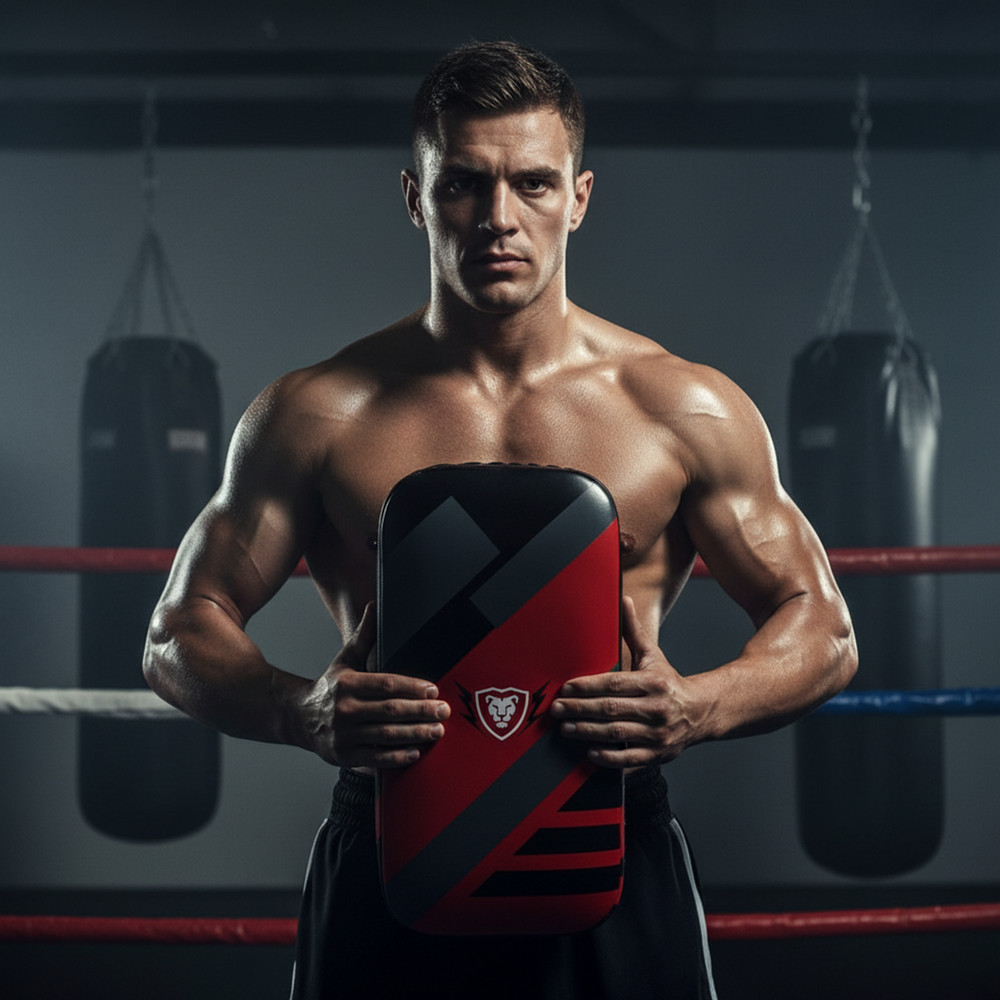 Thai Pad Durable Artificial Leather Kickboxing & MMA Training - Customizable