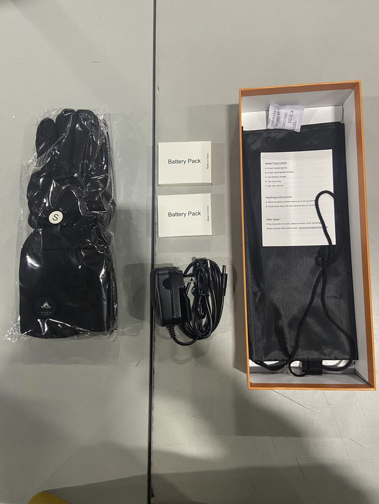 PUBKER HEATED GLOVES SIZE: SMALL - BLACK