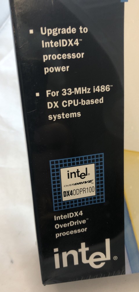 NEW DX4 100 BOXED INTEL PROCESSOR OVERDRIVE DX4ODPR100 486 100Mhz CPU 33/100