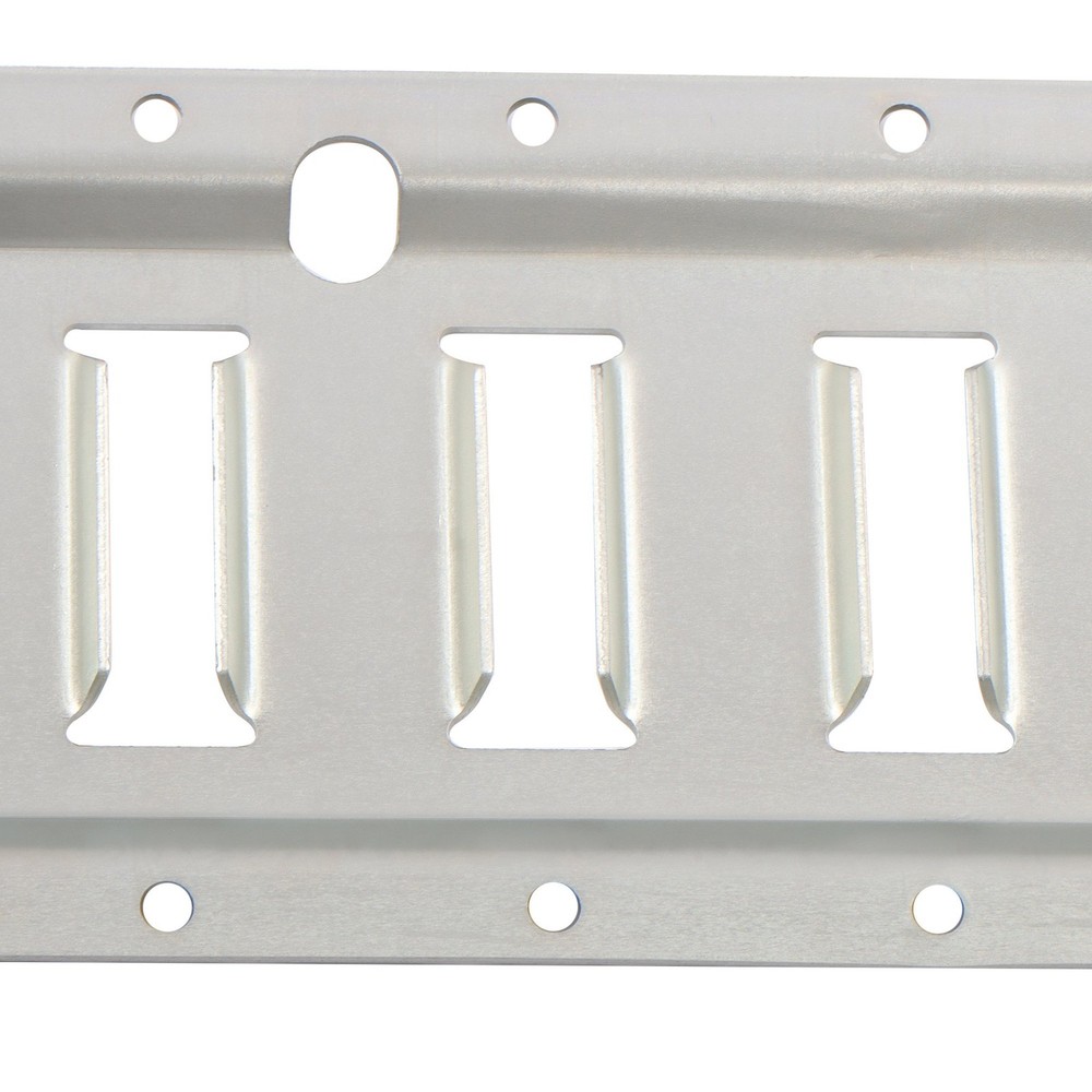 8 Piece 4' Galvanized E Track Rail Set Silver Finish For Vans Trailers Garages