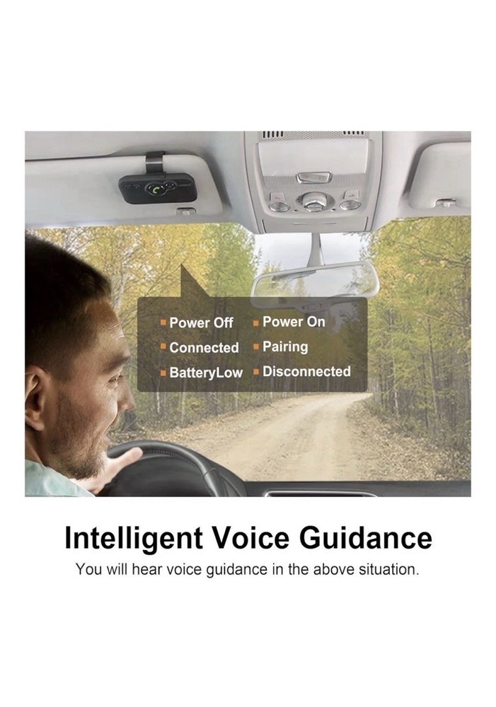 Bluetooth Car Speaker for Cell Phone, Handsfree Bluetooth Car Kit Motion AUTO...