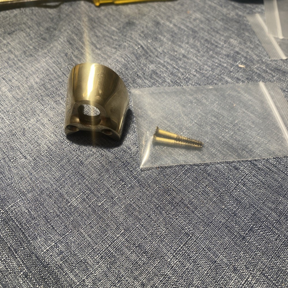 Brass Nose Cap From CVA Hawkins Muzzleloader With Screws