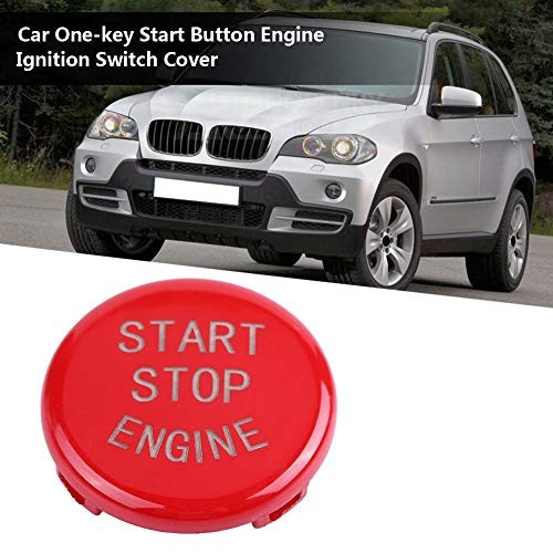 Car Engine Start Stop Switch Button Cover for E Chassis 3 Series E90 E91 Red