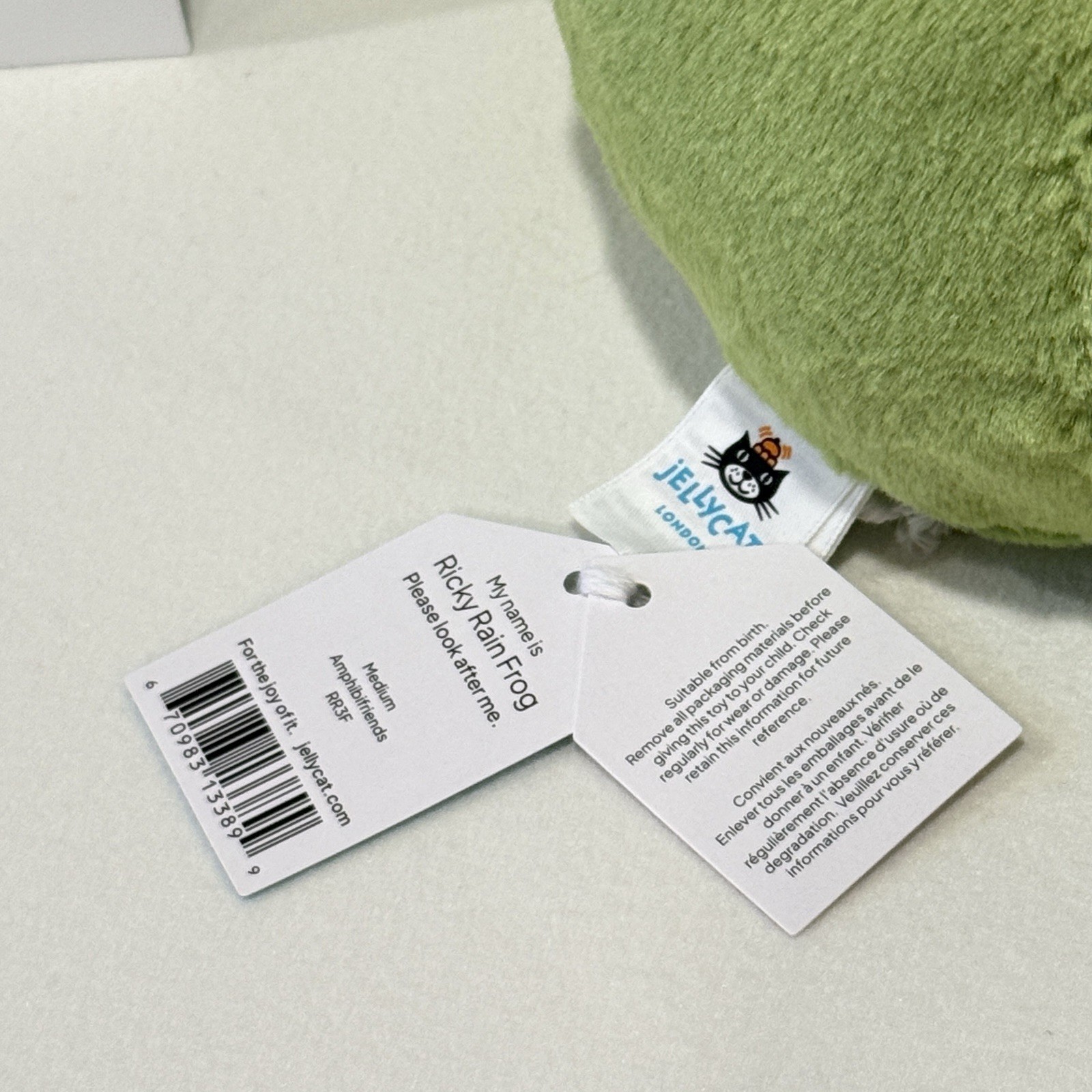 Jellycat Medium Ricky Rain Frog BNWT - 100% Authentic - Fast Ship from US