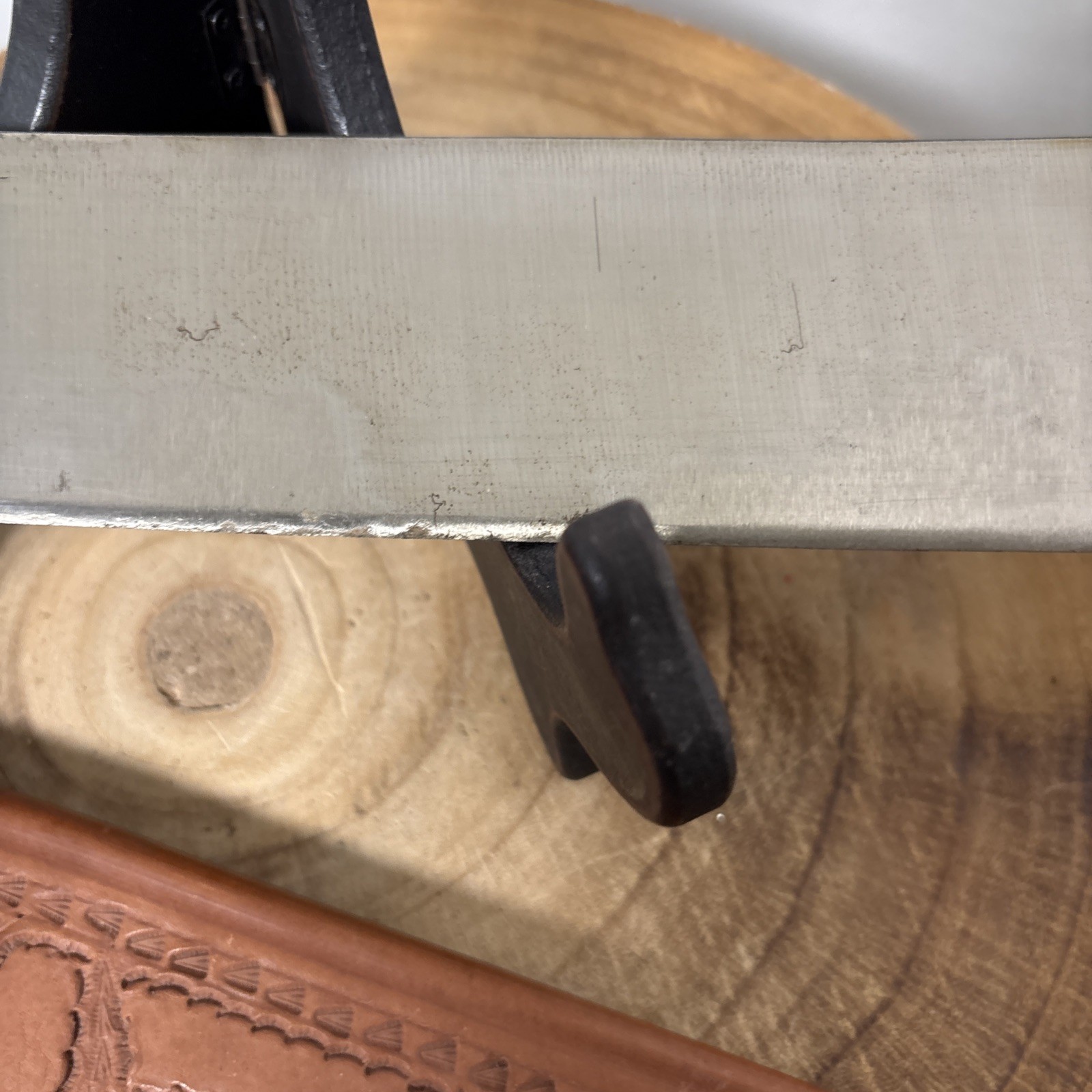 Busque La Marca Colima Guatemala MACHETE W/ Leather Sheath 18” Central American