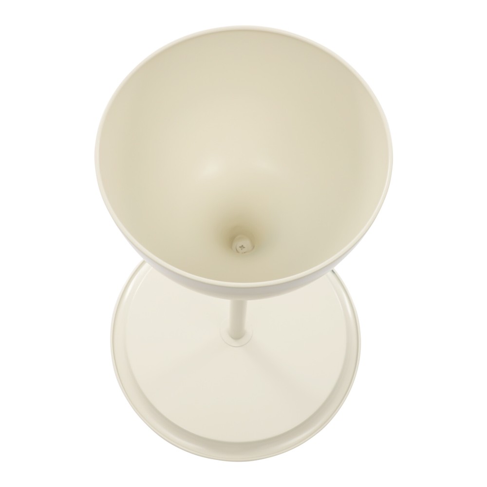 Modern Side End Table Round Side Table Freestanding Living Room Side Table White